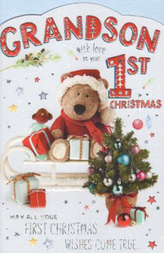 Picture of GRANDSON 1ST CHRISTMAS CARD